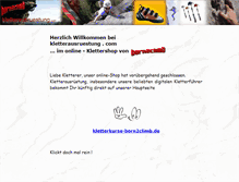 Tablet Screenshot of kletterausruestung.com